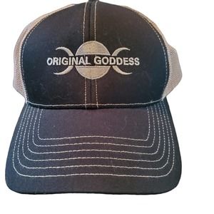 Womens Baseball Cap Original Goddess Adjustable Mesh /Canvas Hoop & Loop